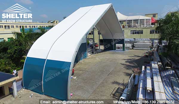 21m Prefabricated Building Warehouse Tent Insulation PVC Tent